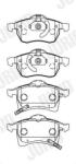 JURID Fékbetét készlet JURID 571975J for OPEL, VAUXHALL, CHEVROLET, VOLVO (571975J)