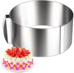  Állítható tortaforma, tortakarika, tortagyűrű - 30 cm - MAGAS - 10 cm