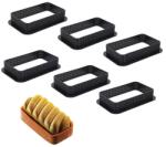  6 darabos tarte forma, desszert gyűrű - Tégla