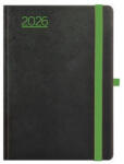 TopTimer Naptár, tervező, A5, napi, TOPTIMER, "Nero", fekete-zöld (27T021N-006)
