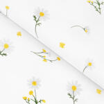 Goldea flanel szövet - kamilla virágok 240 cm
