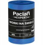 Paclan EXPERT szemeteszsák, gazdaságos kiszerelés 100 db 60 l Kék
