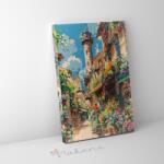 Makana Virágzó utca - Számfestő készlet, kerettel (40x50 cm)