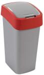 Keter "pacific Flip Bin" Billenő Fedeles Szemetes 45l - Ezüst/piros