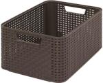 Keter "style" M Méretű Rattan Kosár 18l - Sötétbarna
