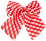 Valex Decor Piros-fehér csíkos masni, 20 x 24cm (MDR16-L)