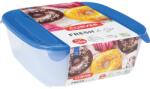 Keter "fresh&go" Szögletes ételtartó Szett 0, 25l + 0, 8l + 1, 7l - Transzparens/kék