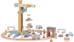 Little Dutch Macara din lemn cu accesorii si sine de tren - Little Dutch