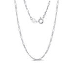 BeSpecial Colier argint 925 placat cu rodiu, FIGARO, UNISEX, 55 cm, 1, 7 mm (CRR97)