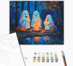 Alkotásutca Szellemes tábortűz - Számfestő készlet kereten 40x50