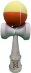 Flippy Kendama X Originala, Profesionala, Flippy, din Lemn, Rubber Grip, 18 cm, Galben Portocaliu (teo-162891)