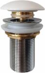 Foglia Ventil lavoar click-clack cu capac ceramic alb fara preaplin, Foglia (T201-3)