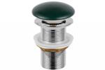 Foglia Ventil lavoar click-clack cu capac ceramic verde mat fara preaplin, Foglia (T201MDG-3)
