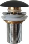 Foglia Ventil chiuveta baie click-clack negru mat fara preaplin, Foglia (T201MB-3)