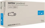  Mănuși de diagnostic din latex 100 buc MERCATOR Santex® pudră netedă (RMM-SANTEXFT)