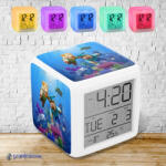 Time4Gift Minecraft - Alex és Steve a víz alatt színváltós világító ébresztő óra