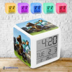 Time4Gift Minecraft - Steve színváltós világító ébresztő óra