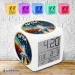 Time4Gift Nasa retro logó színváltós világító ébresztő óra