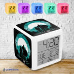 Time4Gift God of War Silhouette színváltós világító ébresztő óra