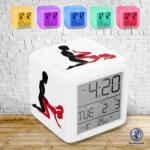 Time4Gift Pajzán mintás világító ébresztő óra