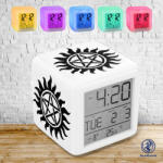 Time4Gift Supernatural Pentagram tattoo világító ébresztő óra