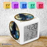 Time4Gift Hogwarts Legacy kerek logó színváltós világító ébresztő óra