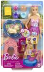 Barbie Set de joaca Barbie Color Change - Petrecerea catelusului la piscina Papusa