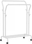 SONGMICS Gurulós ruhaállvány, fehér 153x54x103cm (HSR107W01)
