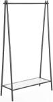 SONGMICS Ruhaállvány alsó polccal, fekete 92x33x153cm (HSR23BK)