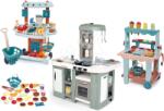Smoby Set bucătărie electronică cu bule magice Tefal Studio Kitchen XL Bubble 360° și stand de legume Bio Smoby cu stand de înghețată și vafe (SM311053-19) Bucatarie copii