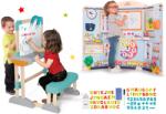 Smoby Set bancă şcolară din lemn Modulo Space pliabilă magnetică Smoby cu cretă și joc de școală, profesor și elev, cu jocuri educative (SM420301-4)