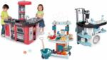 Smoby Set bucătărie și spălătorie Tefal Studio XXL Smoby electronică cu sunete magice și aspirator cu sunete și stand Bio de legume (SM311025-30) Bucatarie copii