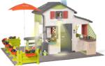Smoby Căsuță cu ușă din spate cu grilaj Friends House DeLuxe Life Smoby extensibilă, dotată cu alee de grădină (SM810250-I) Casuta pentru copii