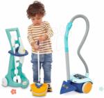 Ecoiffier Cărucior de curățenie și aspirator Cleaning Trolley&Vacuum Cleaner Clean Home Écoiffier cu 10 accesorii, de la 18 luni (ECO2770-B)