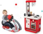 Smoby Set bucătărie electronică de jucărie Bon Appetit cu aparat de cafea Smoby și simulator V8 Driver cu sunet și lumină (SM310819-4) Bucatarie copii