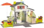 Smoby Casă de joacă cu iluminare ambientală Friends House DeLuxe Life Smoby extensibilă cu două intrări către două bucătării de jucărie (SM810250-H) Casuta pentru copii