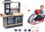 Smoby Set bucătărie electronică cu înălțime reglabilă Tefal Evolutive New Kitchen Smoby și simulator V8 Driver cu sunete și lumini (SM312308-3) Bucatarie copii
