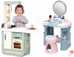 Smoby Set bucătărie și măsuță cosmetică Beauty Cherry Kitchen Smoby cu funcții electronice și accesorii decorative (SM310914-2) Bucatarie copii