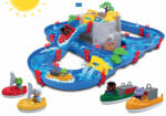 AquaPlay Pistă de apă Mountain Lake AquaPlay cu peşteră de munte şi 2 bărci cu pânză, 2 bărci cu motor de la 3 ani (AQ1542-4)