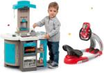Smoby Set bucătărie pliabilă electronică Tefal Opencook Bubble Smoby roșie cu sunete și bule magice și simulator electronic V8 Driver (SM312203-2) Bucatarie copii