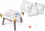 Smoby Set măsuță creativă cu imagini de dimensiuni mari Kid Creative Table Smoby cu spațiu de depozitare și carioci (SM420400-1)