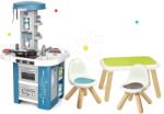 Smoby Set bucătărie cu echipament tehnic Tech Edition Smoby electronică cu masă și două scăunele (SM311049-27) Bucatarie copii