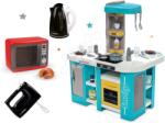Smoby Set bucătărie de jucărie electronică Tefal Studio 360° XL Bubble Smoby și cuptor de microunde cu electrocasnice de bucătărie (SM311045-7) Bucatarie copii