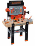Smoby Set bucătărie pliabilă electronică Tefal Opencook Bubble Smoby roșie cu sunete și bule magice și atelier de lucru Black&Decker (SM312203-1) Bucatarie copii