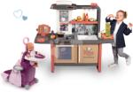 Smoby Set restaurant cu bucătărie electronică Kids Restaurant și valiză de înfășat Smoby cu pătuț și scăunel Baby Nurse (SM312304-3) Bucatarie copii