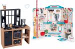 Smoby Set bucătărie modernă Loft Industrial și cabinet medical Smoby cu anatomia corpului uman (SM312600-8) Bucatarie copii