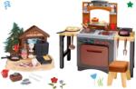 Ecoiffier Set bucătărie cu pizza Pizzerie Ecoiffier accesibilă din mai multe părți cu aparat de vafe și clătite (ECO1693-1) Bucatarie copii