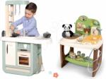 Smoby Set bucătărie și cabinet veterinar Cherry Kitchen Smoby cu funcții electronice și o pandă din pluș (SM310914-3) Bucatarie copii