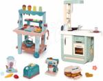 Smoby Set bucătărie și stand de înghețată Cherry Kitchen Smoby cu funcții electronice și accesorii pentru aparate de bucătărie (SM310914-12) Bucatarie copii