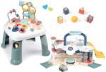 Smoby Set măsuță didactică Activity Table Little Smoby cu garaj și spălătorie auto și un heliport cu o mașinuță de jucărie (SM140303-7)